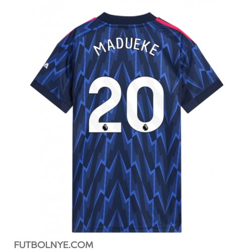 Camiseta Arsenal Noni Madueke #20 Visitante Equipación para mujer 2025-26 manga corta